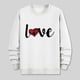 thumbnail image 4 of Amzcrzy Sudadera Para Hombre, Con Estampado De Corazones, Informal, De Manga Larga Y Cuello Redondo, Con Capucha, Color Blanco, Xl, 4 of 6