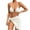 White, variant on Womens Bathing Suits Xunlbb Women's Solid Swimwear Sling Three-piece Sets Split Swimsuit Set Swim Top with Shorts