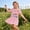 A-1PC Pink Dinosuar, variant on Bellafa Toddler Girl Casual Summer Cotton Dress Little Girls Ruffle Bottom Applique Short Sleeve Dresses 2-7 Years