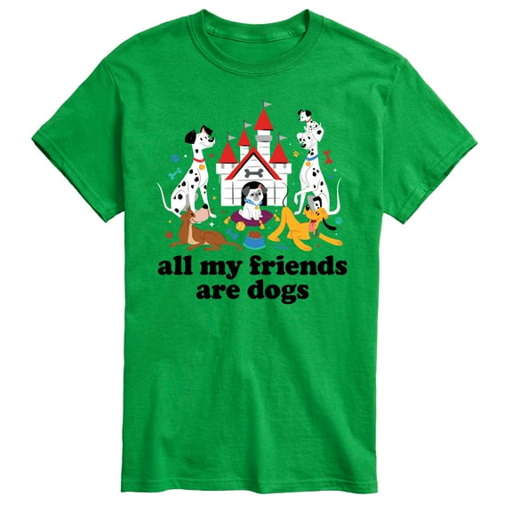 Disney Classics - Cats & Dogs - All My Friends Are Dogs - Men's Short Sleeve Graphic T-Shirt