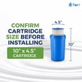 thumbnail image 3 of Tier1 50 Micron 10 x 4.5 Water Filter | Pleated Polyester Whole House Sediment Filter Cartridge | Replacement for Pentek R50-BB, 155053-43, SPC-45-1050 | High Flow 4.5 x 10 Water Pre-Filter (2-Pack), 3 of 8