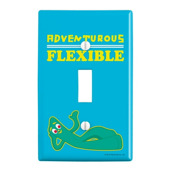 Adventurous and Flexible Gumby Plastic Wall Decor Toggle Light Switch Plate Cover