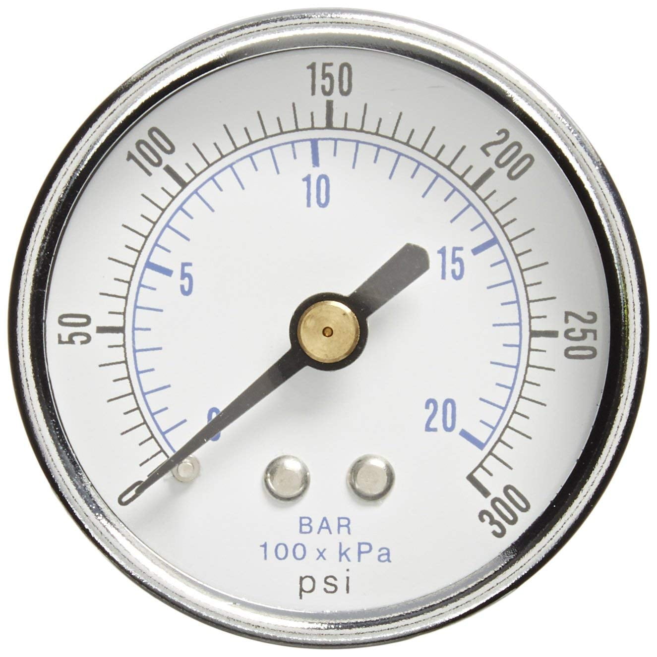 1/4" NPT Air Pressure Gauge 0-100 PSI Bootom Mount 2.0" Face FREE SHIPPING 