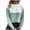 Green, variant on Ugly Christmas Sweaters For Women Ladies Thick Round Neck Stitching Advanced Sweater Loose Top