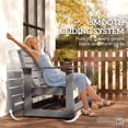 thumbnail image 3 of Outsunny 2-Person Outdoor Glider Bench Patio Double Swing Rocking Chair Loveseat w/ Slatted HDPE Frame for Backyard Garden Porch, Light Gray, 3 of 9