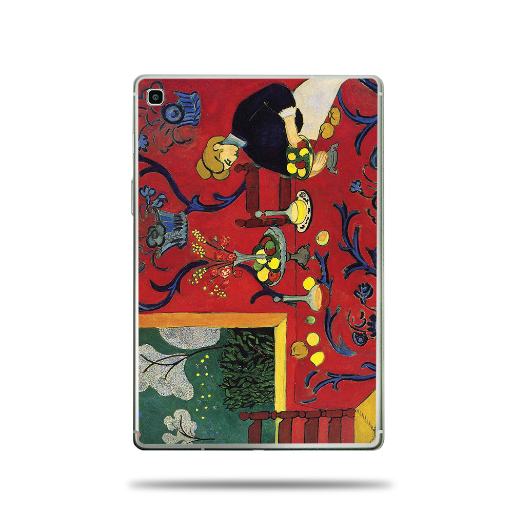 Skin Decal Wrap Compatible With Samsung Galaxy Tab S5e (2019) Sticker Design Harmony In Red - image 1 of 4