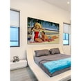 thumbnail image 3 of "Sun Protection" Painting Print on Wrapped Canvas, 3 of 7