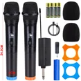 thumbnail image 1 of Wireless Microphones for Professional Microphone System, High Sensitivity Microphones with Plug and Play Design for Bluetooth Receiver, Compact Receiver with Anti-Interference, 1 of 5