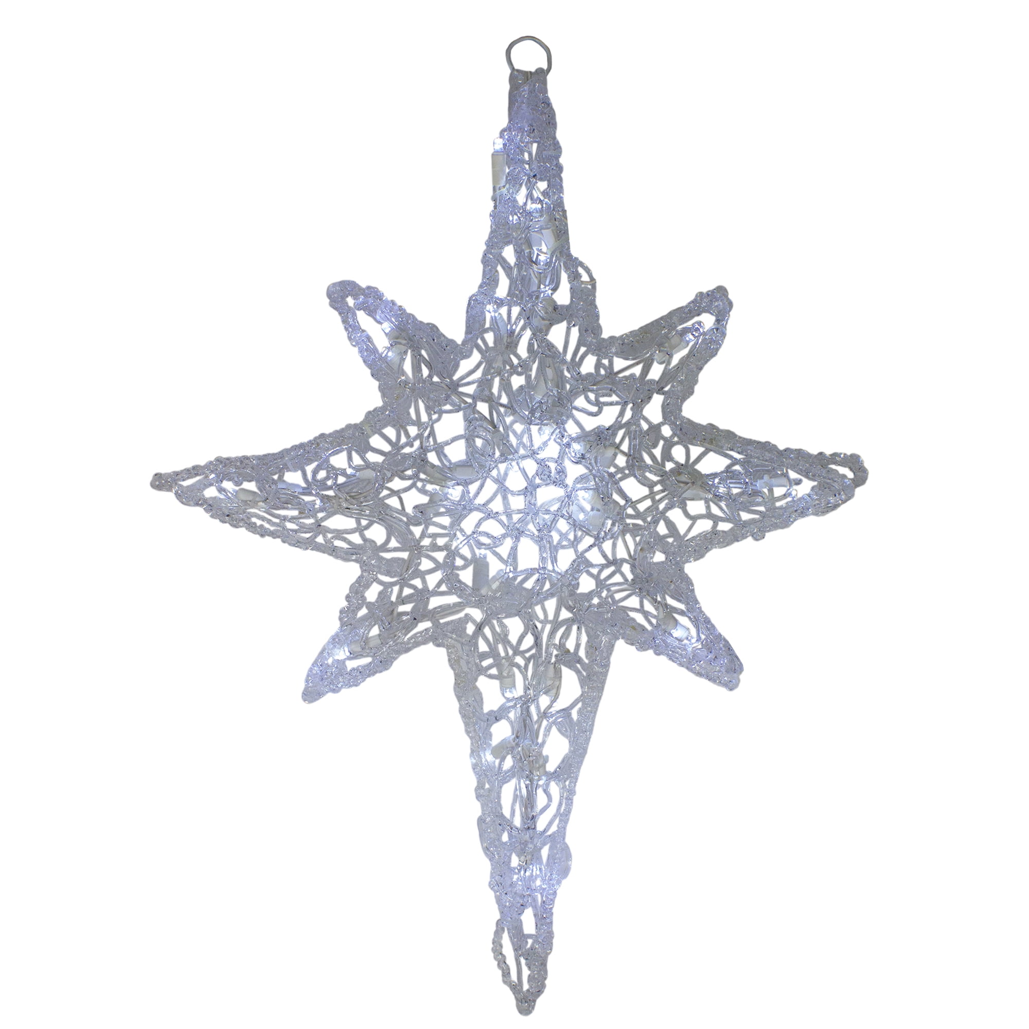 3D Star of Bethlehem with SNow Hanging Decoration