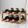 thumbnail image 6 of YongCo Wine Rack Dining Bar Display Wine Bottle Rack Wooden Wine Rack Wall Bottle Racks, 6 of 20