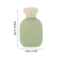 thumbnail image 2 of Unique Bargains 3 Pcs Travel Container Set Refillable Flip Cap Travel Bottles Set 100ml Green, 2 of 5
