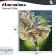 thumbnail image 4 of Stupell Industries Art Deco Primavera Ballet Dancer White Framed Giclee Art, 11 x 14, by Lauren Luna, 4 of 8