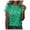 Green, variant on Football Heartbeat Graphic Tee – Women's Casual Round Neck Top in S-XXL, Comfy Summer Sport Shirt with Football Print, Everyday Wear T-Shirt for Game Day and Sports Fans