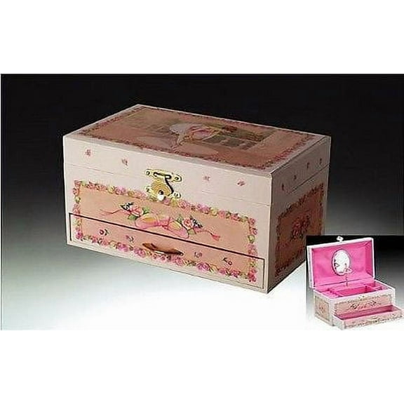 Ballerina Music Box, 7.5 inches long, Plays "Swan Lake", by Broadway Gifts