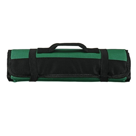 The Chef'S Knife Storage Bag Is Green|Bag Roll Bag | 22 Pockets For & Kitchen Tools | Special Slot For Cleaver | Material | Organizer | Case For & Culinary Students