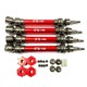 thumbnail image 1 of Montaje hexagonal de rueda Vogacara RCGOFFLOW 4 uds acero rojo para 1/10 ARRMA SENTON 3S, 1 of 6
