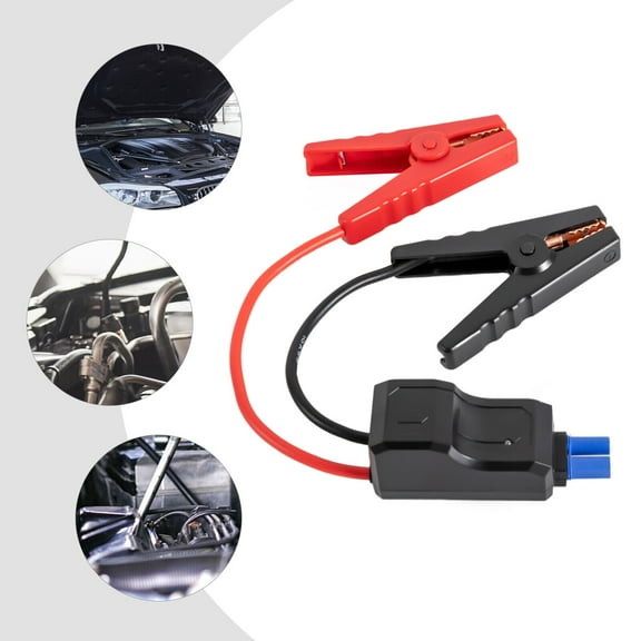 Portable Battery Clamp for Smart Battery Chargers, Car Jump Starter Replacement Jumper Cable with Smart Safe Protection