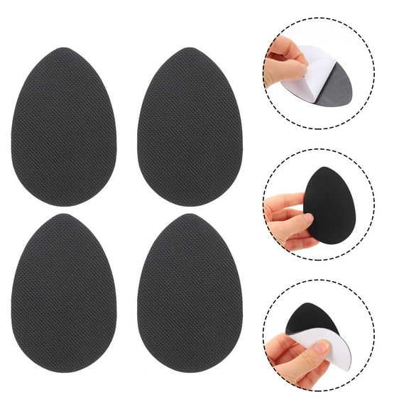 Homoyoyo Black Silicone Metatarsal Pads for Shoes, Comfortable Foot Support Cushions for and Pressure Reduction