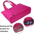 thumbnail image 4 of Bolso de mano grande a la moda para mujer, bolso de mano impermeable, bolso de mano multifunción de nailon para viaje, 4 of 8