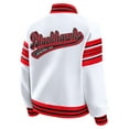 thumbnail image 3 of Women's WEAR by Erin Andrews White/Red Chicago Blackhawks Full-Snap Fleece Sweatshirt Jacket, 3 of 6