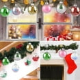thumbnail image 7 of Triani 12Pcs Clear Plastic Fillable Ornament Balls 3.15 Inch DIY Hanging Clear Plastic Fillable Ornaments Balls for Decoration On Christmas Trees, Wedding, Party, 7 of 7