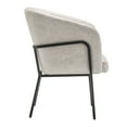 thumbnail image 5 of Wovenbyrd Modern Comfortable Barrel Chair with Metal Base Light Tan, 5 of 10
