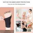thumbnail image 4 of 2 Pcs Wrist Brace Support,Ultra-Thin Compression Wrist Wrap,Elastics Wrist Brace,Adjustable Wrist Support Wrap,Wrist Band for Pain Relief,Arthritis Tendonitis,Carpal Tunnel,Black, 4 of 8