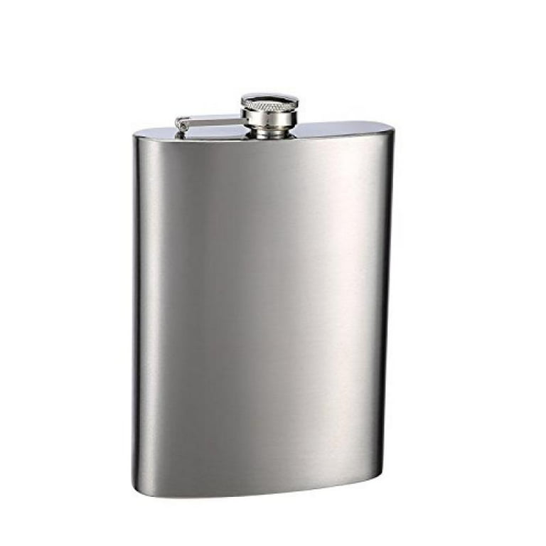 Top Shelf Flasks™ Premium Stainless Steel Flask, Silver, Screw On Cap, - Walmart.com