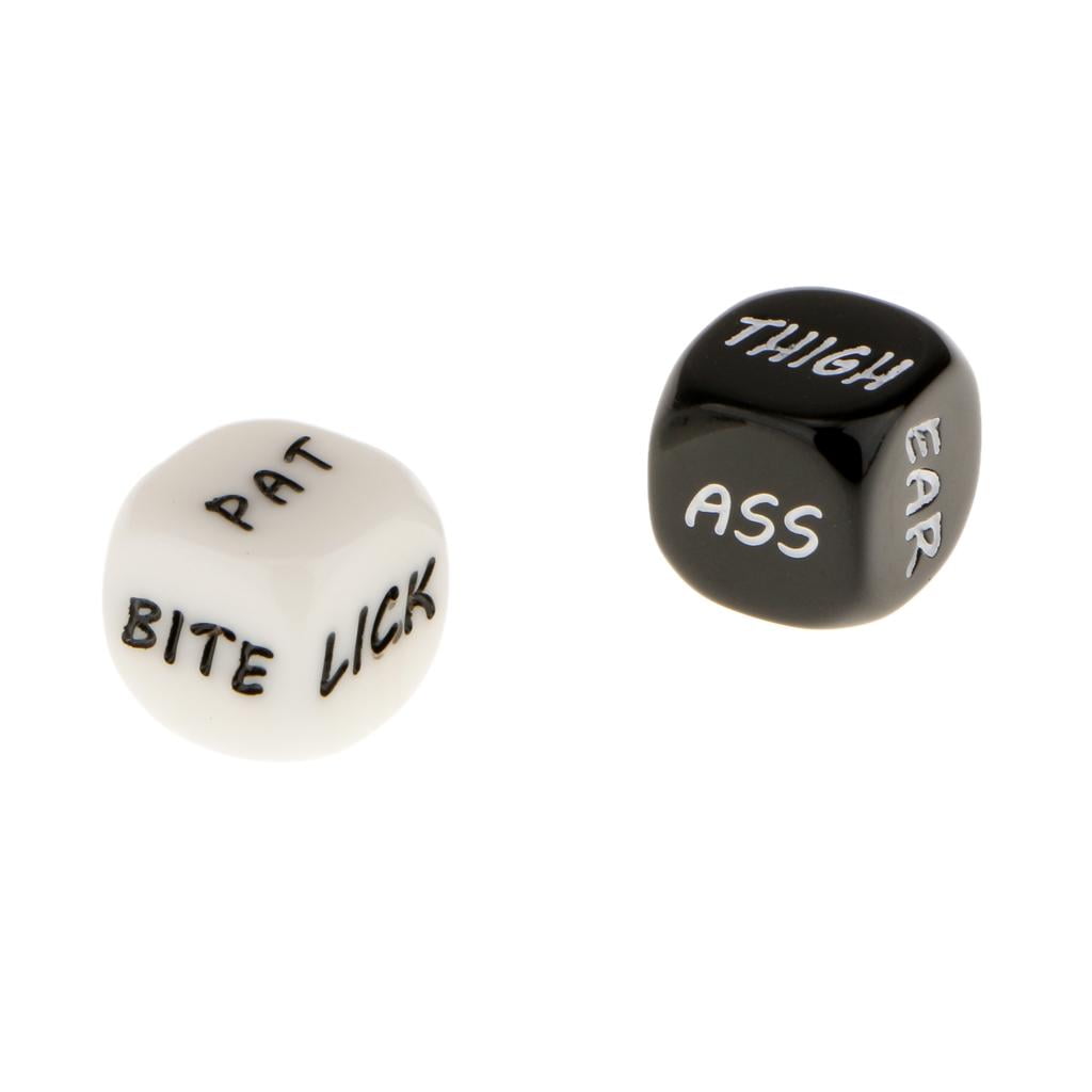 2pcs Glow in the Dark Dice Erotic Dice Adult Couple Novelty Gift -  Walmart.com