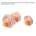 thumbnail image 3 of Uxcell 3PCS Split Bolt Connector Brass Copper Grounding Clamps TJ-25 with Matching Nut for Completing Ground Bonding, 3 of 4