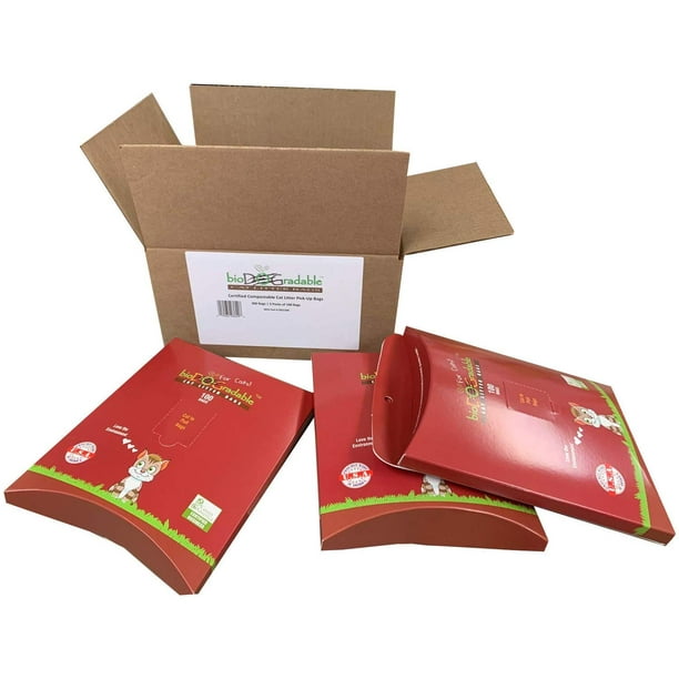 Kitty Litter Poop Waste Bags 300 Compostable Cat Litter Bags Easy Tie