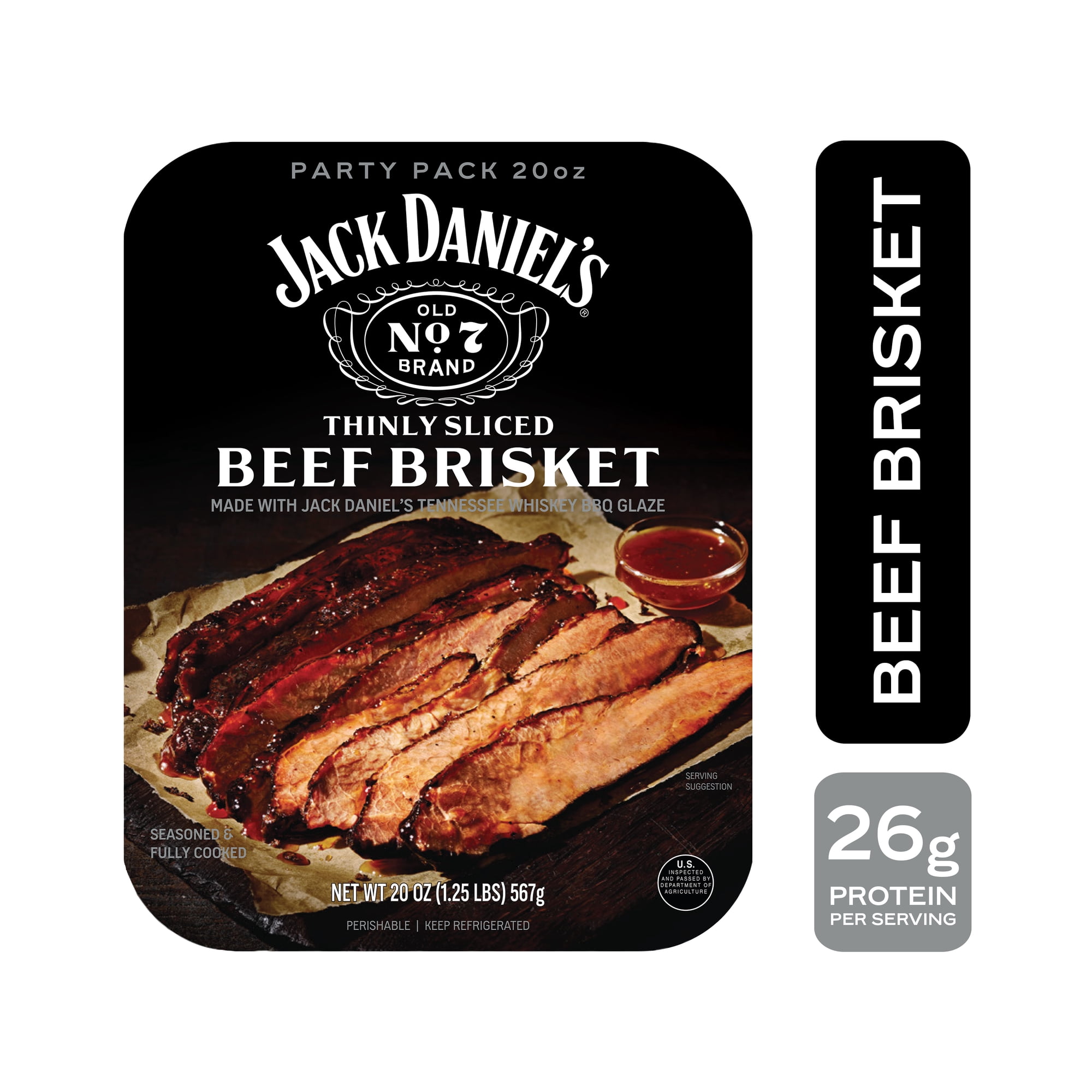 Jack Daniel’s Seasoned Beef Brisket, Refrigerated Entree, 20 oz