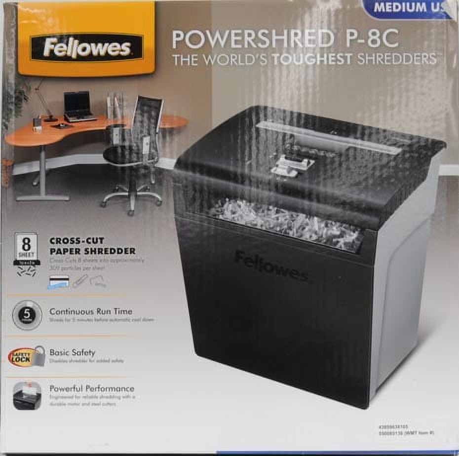Fellowes P-8 Cross Cut Shredder