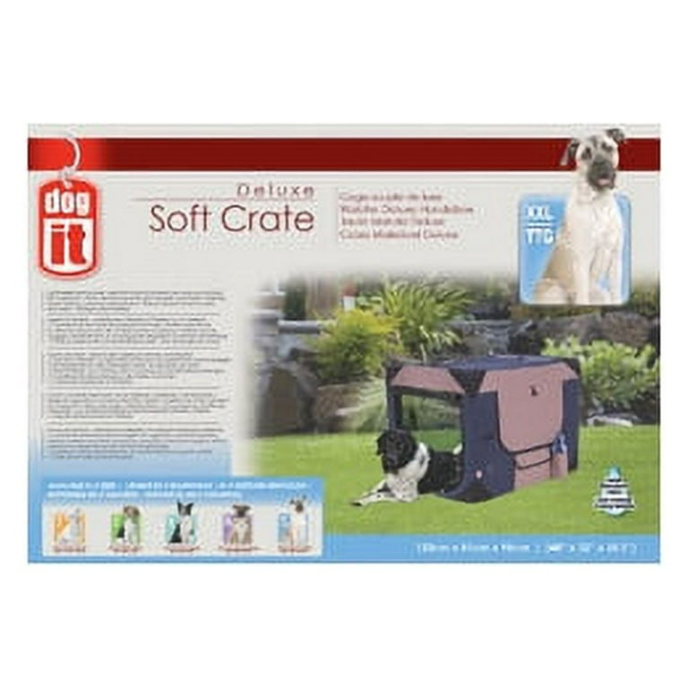 Dogit Deluxe Soft Crate Blue X Large Walmart