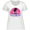 thumbnail image 3 of Inktastic San Diego California Beach Souvenir Women's Plus Size T-Shirt, 3 of 5
