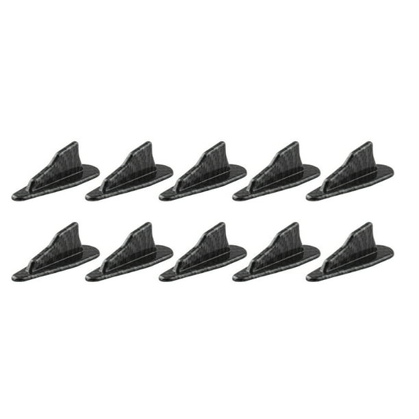 Alerón De Aletas De Tiburón De Techo Fácil De Instalar Kit De Ala De Techo Ampliamente Utilizado Generador De Vórtice Mini Aletas De Tiburón Para Vehículos Modificación De Carrocería De 10 Piezas Vogacara VI009278-01