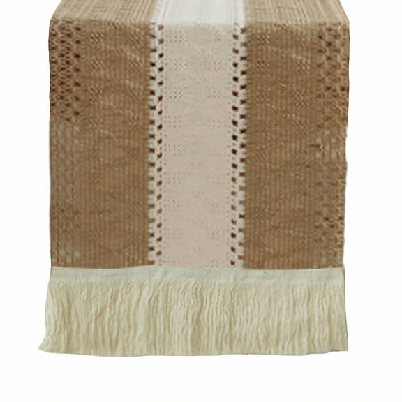 AUQ Table Runner,Cotton Fabric Table Runner 48 Inches Long,Simple Upkeep Farmhouse Table Decor,Style1,30*120cm