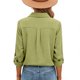 thumbnail image 5 of Camisas de Manga Larga para las Mujeres Botón de Solapa de Ajuste Suelto Delantero Blusa de Túnica de Imitación de Lino, Camisas de Manga Larga para las Mujeres Bajo Scrubs, 5 of 8