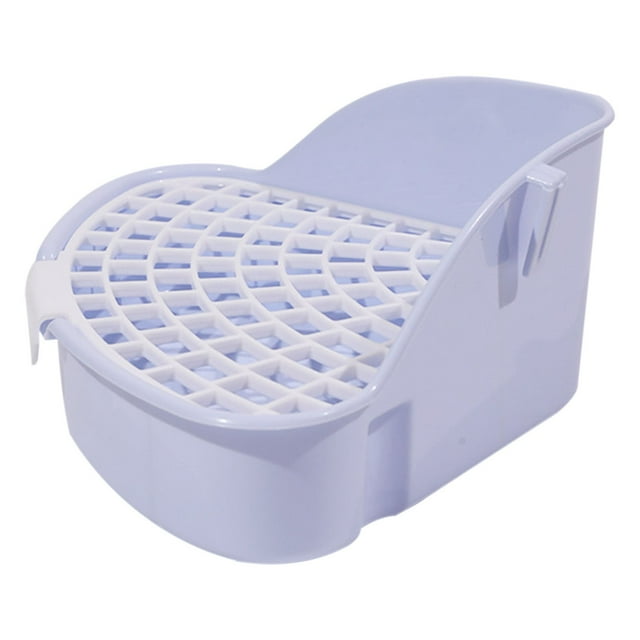 pdqouc Corner Litter Box for Small Pets, Easy-Clean Cage Potty Trainer for Hamsters, Rabbits, Guinea Pigs, and Other Small Animals