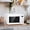 white, variant on 700W Retro Countertop Microwave Oven, 0.7 Cu Ft Compact Kitchen Microwave with 5 Power Levels, 8 Auto Cooking Menus, 360° Glass Turntable, LED Display, Child Lock for Apartment Dorm Studio, Golden
