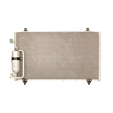 A/C Condenser Compatible with 2003-2008 Pontiac Vibe 1.8L I4 Base GT 1ZZ-FE 2ZZ-GE Parallel Flow Aluminum 88972207 700650 130HP GM3030243 Premium R-134A First 64HP PONTIAC SUPPLIER