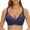 Blue-b, variant on Full Figure Bras for Women Plus Size Full-Coverage Bra Feature V-Neck Soft Bra Style W-429 Hook and Eye Closure Running Bra Purple 80