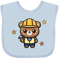 thumbnail image 3 of Inktastic Future Construction Worker Boys Bear Boys Baby Bib, 3 of 4