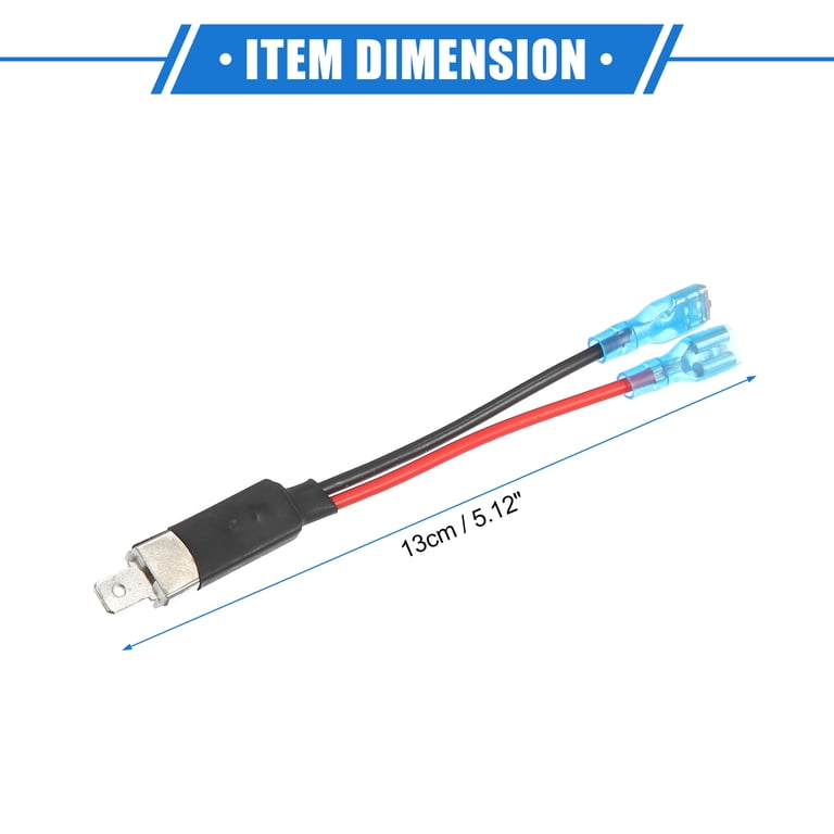 2 Pcs H1 Male LED Headlight Adapter Wiring Harness - Socket Extension Converter Cable For Car & Truck