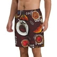 thumbnail image 2 of Goofa A Cup Of Black Coffee On A Saucer Printed Mens Swim Trunks Summer Quick Dry Short Beach Swimwear Bathing Suits-Small, 2 of 9