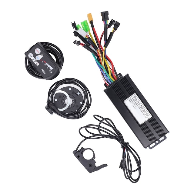 Kit de controlador para bicicleta eléctrica, controlador de Motor de 3 modos de onda sinusoidal 30A, Panel de visualización S800, Sensor PAS, Kit de acelerador de pulgar de 24V, 36V y 48V