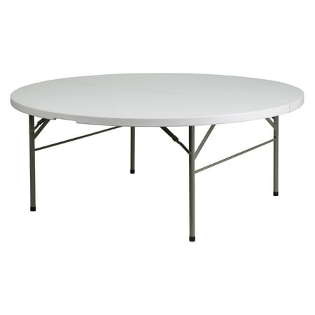 flash furniture dad 183rz 72 in round bi fold folding table