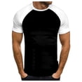 thumbnail image 1 of YDLCAFD T-Shirt à Manches Courtes Col Rond Mode Décontractée pour Hommes, 1 of 5