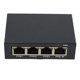 thumbnail image 2 of 4 Puertos Gigabit POE Extender 100/1000M Network Switch IEEE802.3Af/At Plug&Play para PoE NVR IP Camera AP, 2 of 5