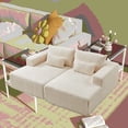 thumbnail image 2 of 87" Oversized Cloud Plush Sectional Lounge Chaise for Indoor Living Room, No Assembly Needed, 2 of 18